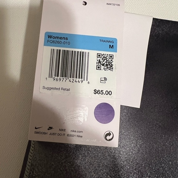 NWT Women Nike One High Rise Waist Printed Legging Dri-Fit Pants Size M (M) $65 - Picture 3 of 8